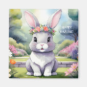 Aimant adorable petit lapin, Pâques (Devant)