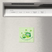 Aimant Adorable St. Patrick's Day Owl Tees (In Situ (Lave-vaisselle))