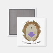 Aimant Adorable Vous Envoyer Un Hérisson De Hérisson Héri (Recto/Verso)