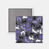 Aimant Adorable Yoga mignon Pots de chat (Recto/Verso)