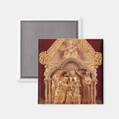 Aimant Adoration de la Magi, extrémité à pignons (Recto/Verso)