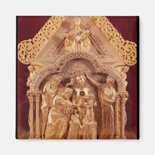 Aimant Adoration de la Magi, extrémité à pignons (Devant)
