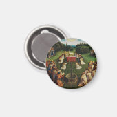 Aimant Adoration de l'agneau par Jan van Eyck (Recto/Verso)