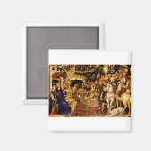 Aimant Adoration des mages par Gentile da Fabriano (Recto/Verso)