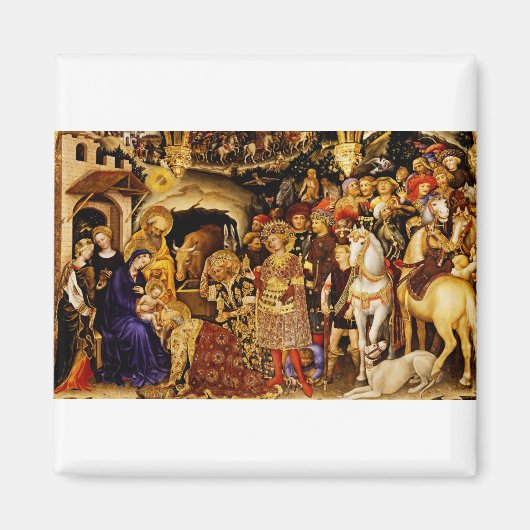 Aimant Adoration des mages par Gentile da Fabriano (Devant)