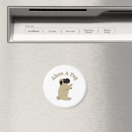 Aimant adorer un carlin (In Situ (Lave-vaisselle))