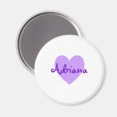 Aimant Adriana en violet (Recto/Verso)