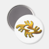 Aimant Adrinkra-paix-or (Recto/Verso)