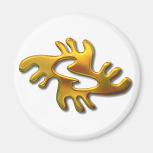 Aimant Adrinkra-paix-or