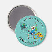 Aimant Adventure Time | Finn & Jake Play With BMO (Recto/Verso)
