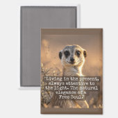 Aimant Adventurous Meerkat Living (Recto/Verso)