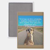 Aimant Adventurous Meerkat Living (Recto/Verso)