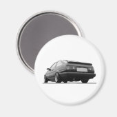 Aimant AE86 noir et blanc (Recto/Verso)