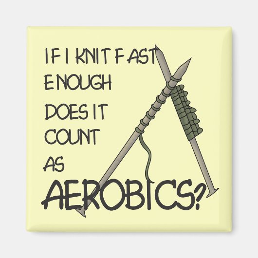 Aimant Aérobic tricot (Devant)