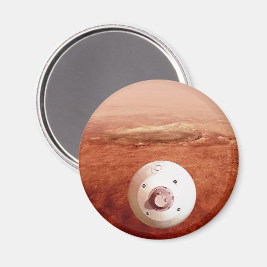 Aimant Aérocoque Avec Perpersévérance Rover Descente Vers (Recto/Verso)