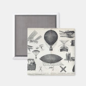 Aimant Aéronautique - Machines aériennes (Recto/Verso)