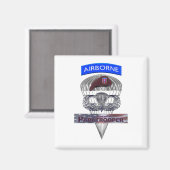 Aimant Aéronef Tab Acier Parachutiste Jump Ailes (Recto/Verso)