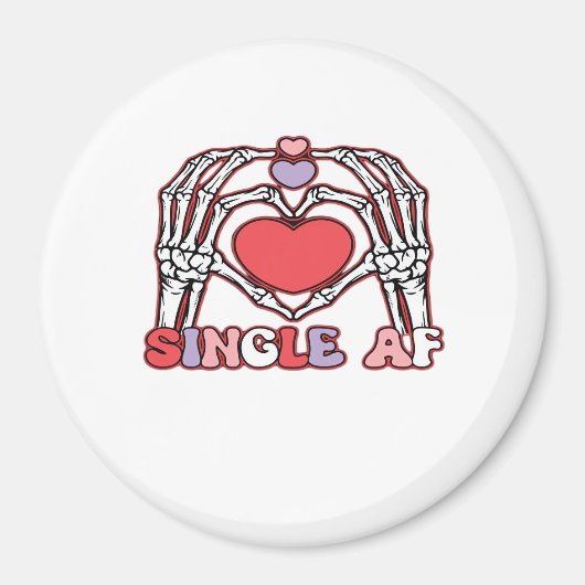 Aimant Af Skeleton Mains Valentines Classic (Devant)