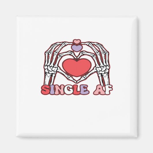 Aimant Af Skeleton Mains Valentines Classic (Devant)