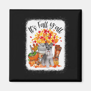 Aimant Affaire Y'all Schnauzer Dog Halloween Thanksgivi