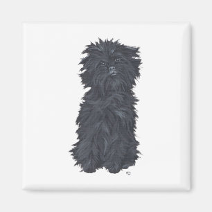 Aimant Affenpinscher assis