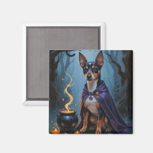 Aimant Affenpinscher Chien Whimsical Halloween Peinture