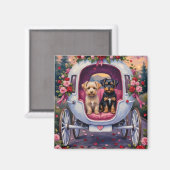 Aimant Affenpinscher Dog Valentine's Day (Recto/Verso)