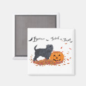 Aimant Affenpinscher Halloween (Recto/Verso)