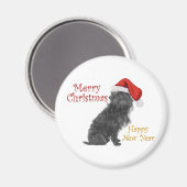 Aimant Affenpinscher Noël (Recto/Verso)