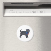 Aimant Affenpinscher Patriotique (In Situ (Lave-vaisselle))