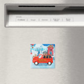 Aimant Affenpinschers Chien dans la livraison de Noël Cam (In Situ (Lave-vaisselle))