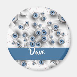 Aimant Affichage d'effroi du nom personnalisé