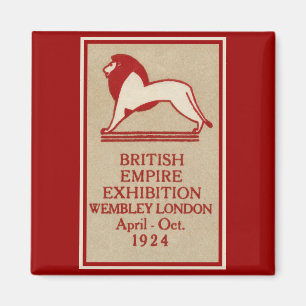 Aimant Affiche 1924 d'exposition d'Empire Britannique
