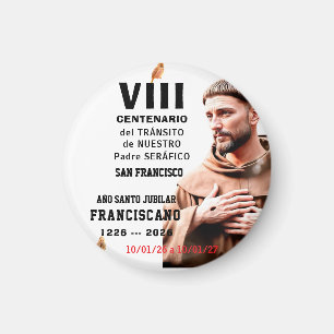 Aimant Affiche brillante de Saint François d'Assise