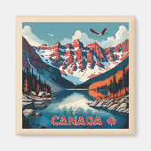 Aimant Affiche Canada Travel (Devant)