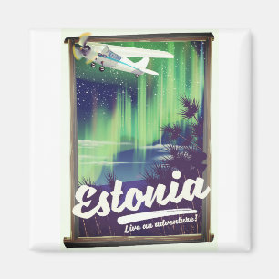 Aimant Affiche d'aventure sur les aurores boréales en Est