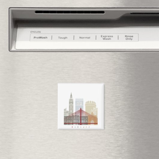 Aimant Affiche de Badajoz (In Situ (Lave-vaisselle))