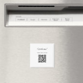 Aimant Affiche de bienvenue WIFI avec code QR (In Situ (Lave-vaisselle))