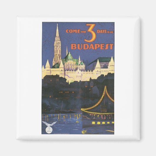 Aimant Affiche de Budapest (Devant)