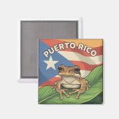 Aimant Affiche de fierté Retro Boricua (Recto/Verso)