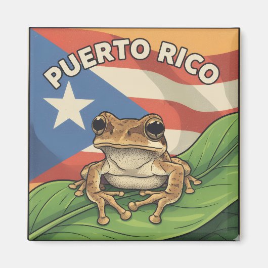 Aimant Affiche de fierté Retro Boricua (Devant)