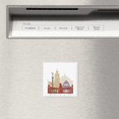 Aimant Affiche de la ligne d'horizon de Mexico (In Situ (Lave-vaisselle))