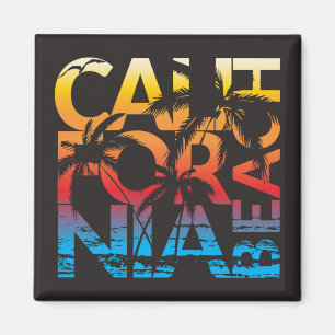 Aimant Affiche de plage de la Californie