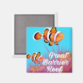 Aimant Affiche de plage de Zuma Beach LA Rail (Recto/Verso)