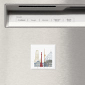 Aimant Affiche de Stuttgart (In Situ (Lave-vaisselle))