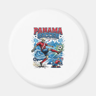 Aimant Affiche de style squelette de football de Panama N