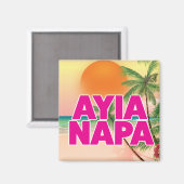 Aimant Affiche de vacances d'Ayia Napa (Recto/Verso)