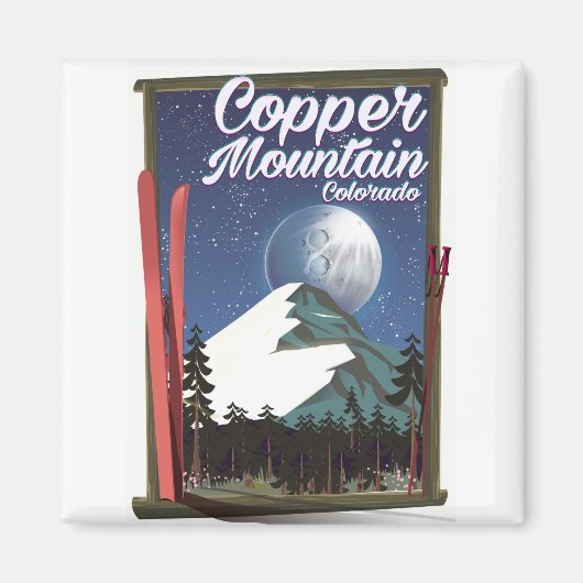 Aimant Affiche de voyage Colorado Copper Mountain (Devant)