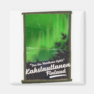 Aimant Affiche de voyage de Kakslauttanen finlande