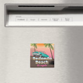 Aimant Affiche de voyage de Redondo Beach LA (In Situ (Lave-vaisselle))
